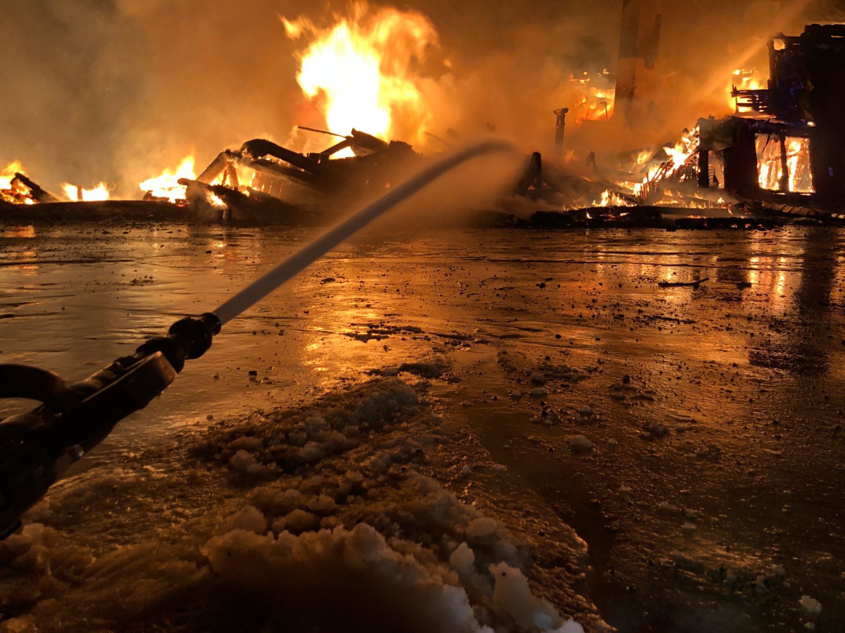 Fire at the Rocks Estate
